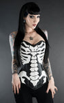 Corset - Skeleton Faux Leather Corset